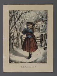 Shall I?, published by Currier & Ives, New York